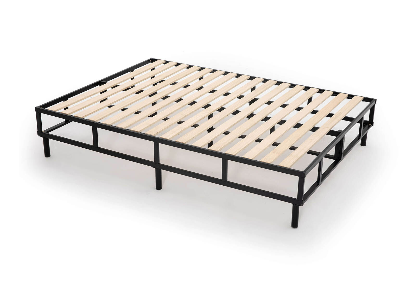 KLEIN QUEEN BED BASE BLACK/GREY
