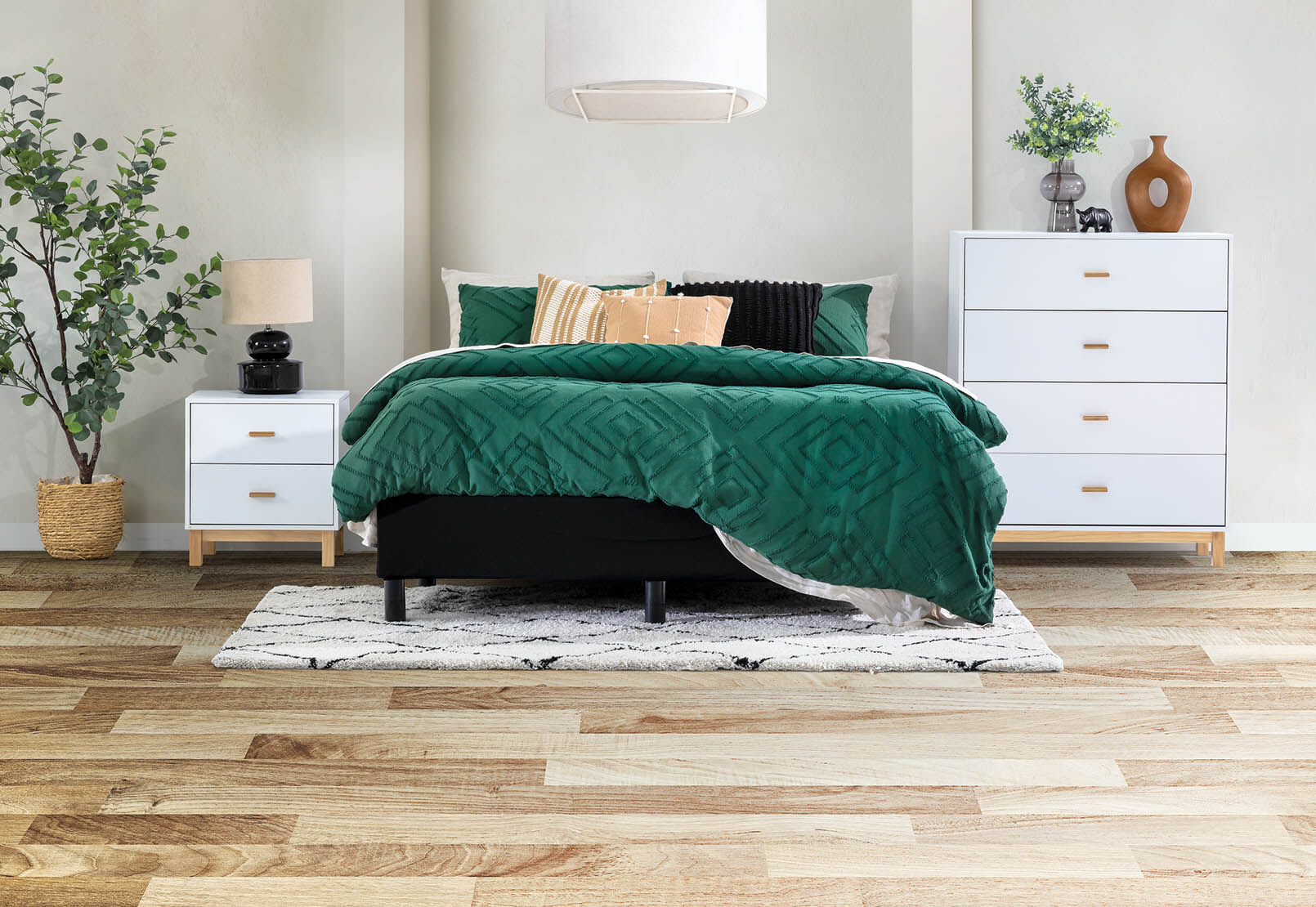 HOWE DOUBLE BED BASE BLACK