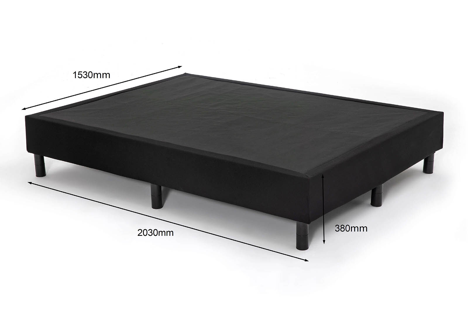 HOWE QUEEN BED BASE LIGHT GREY