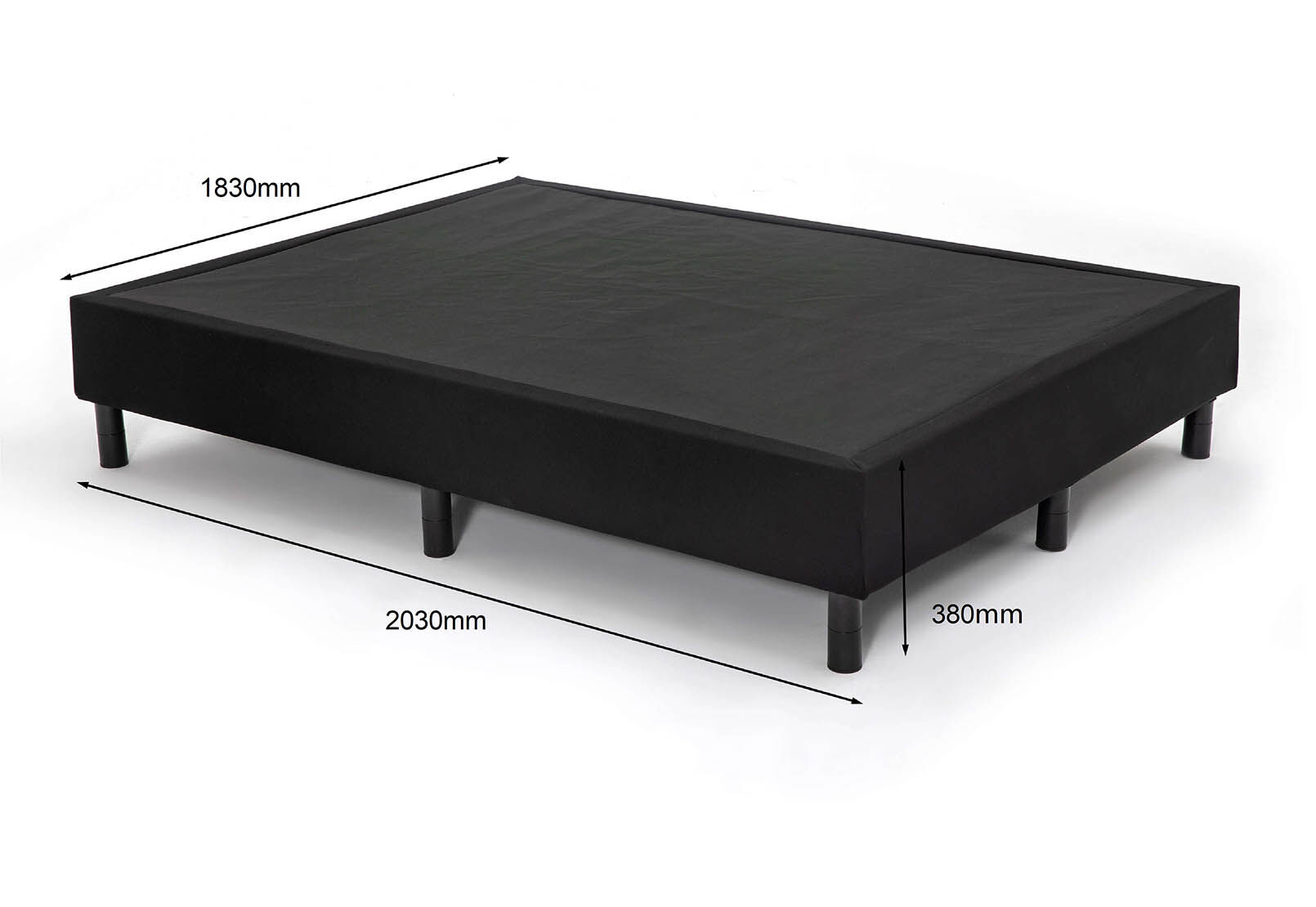 HOWE KING BED BASE BLACK