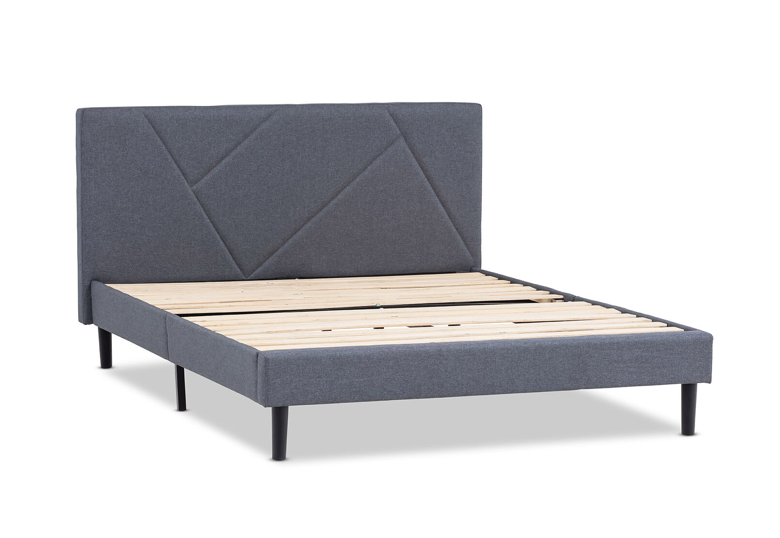 FRAZIER DARK GREY DOUBLE BED DARK GREY
