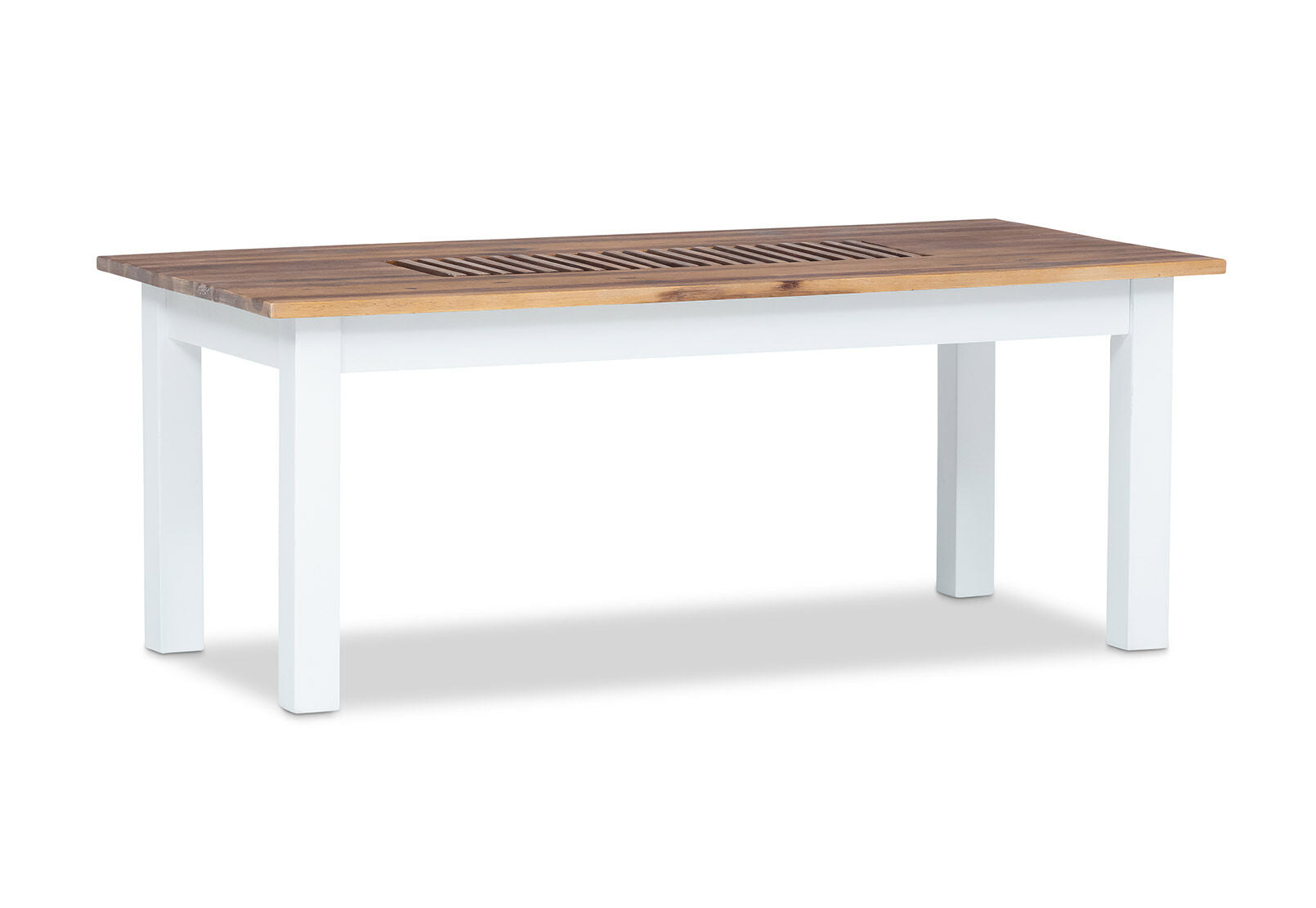 SANTO ANDRE COFFEE TABLE WHITE/PEWTER