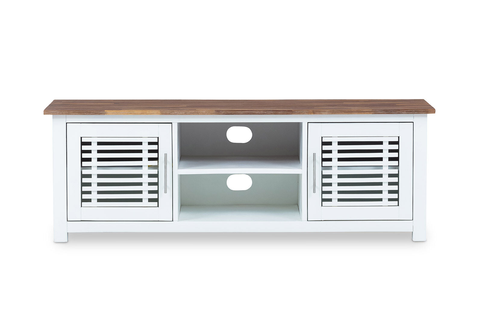 SANTO ANDRE ENTERTAINMENT UNIT WHITE/PEWTER