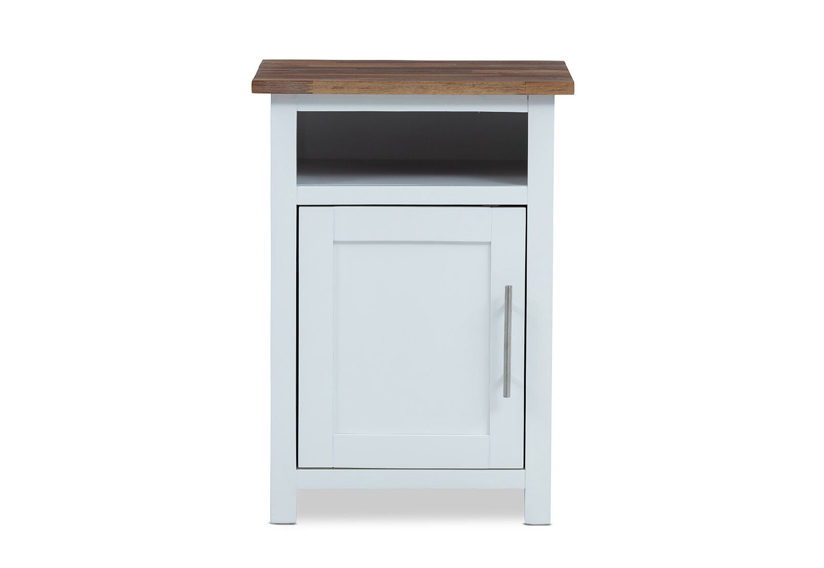 SANTO ANDRE LEFT HAND SIDE HINGE BEDSIDE WHITE/PEWTER