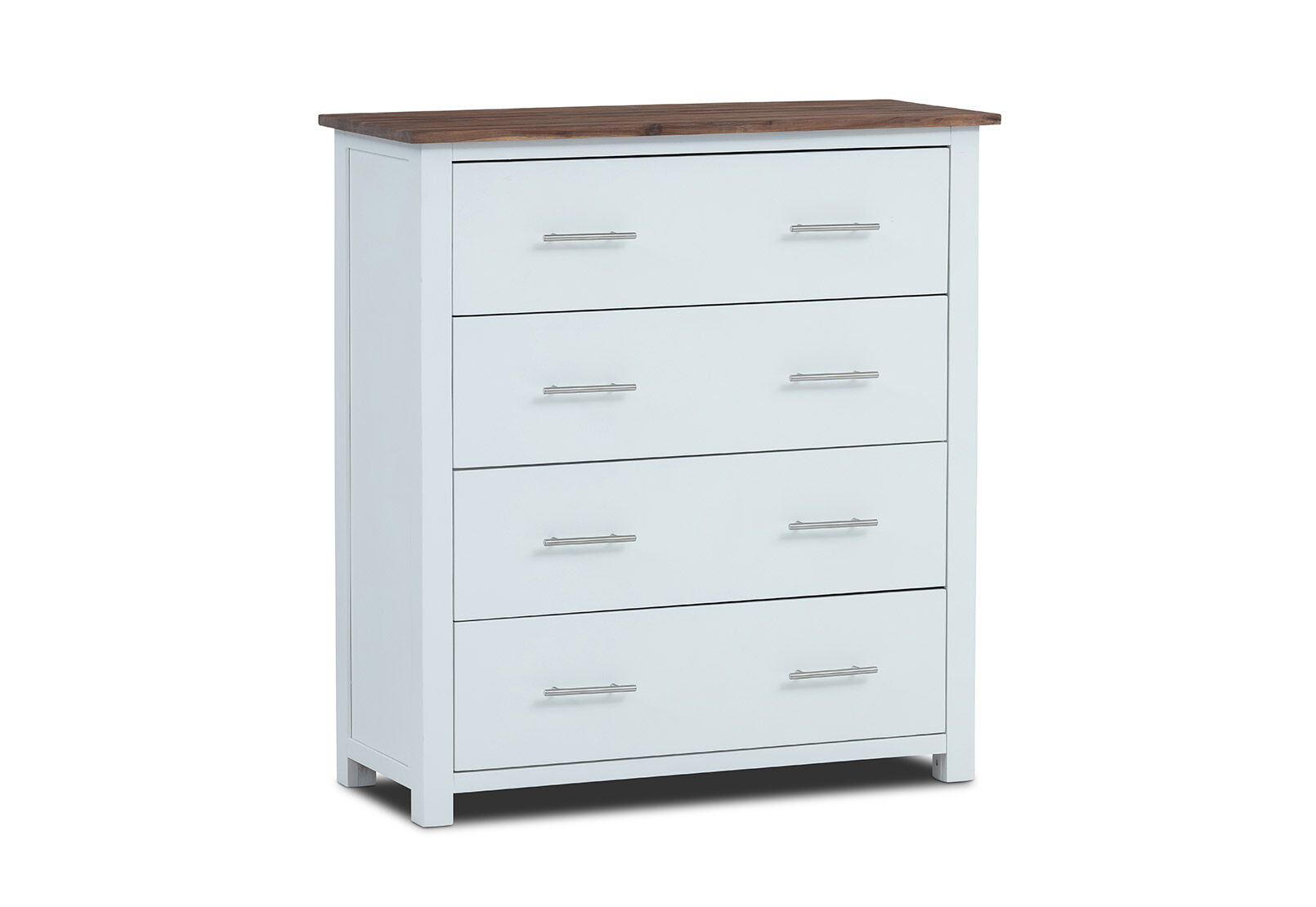 SANTO ANDRE TALL CHEST WHITE/PEWTER
