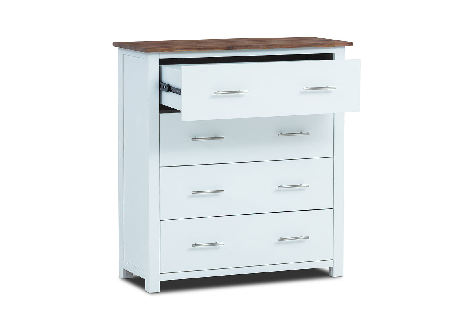 SANTO ANDRE TALL CHEST WHITE/PEWTER