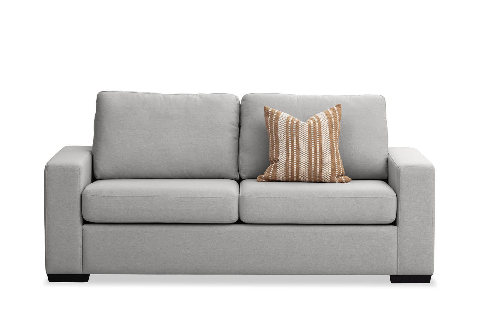 KIRBY FABRIC 3 SEAT SOFA BED LIGHT GREY
