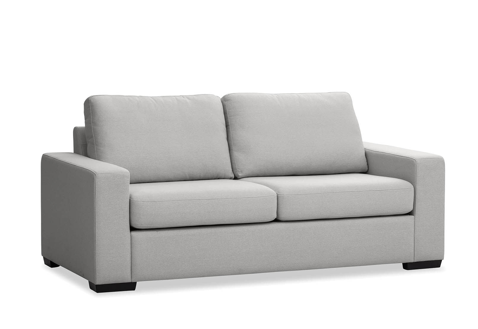 KIRBY FABRIC 3 SEAT SOFA BED LIGHT GREY