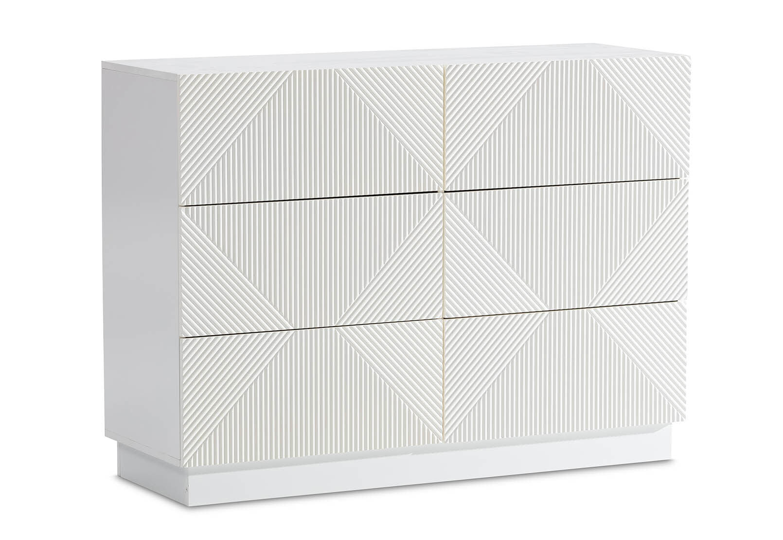 GATES WHITE 6 DRAWER DRESSER WHITE
