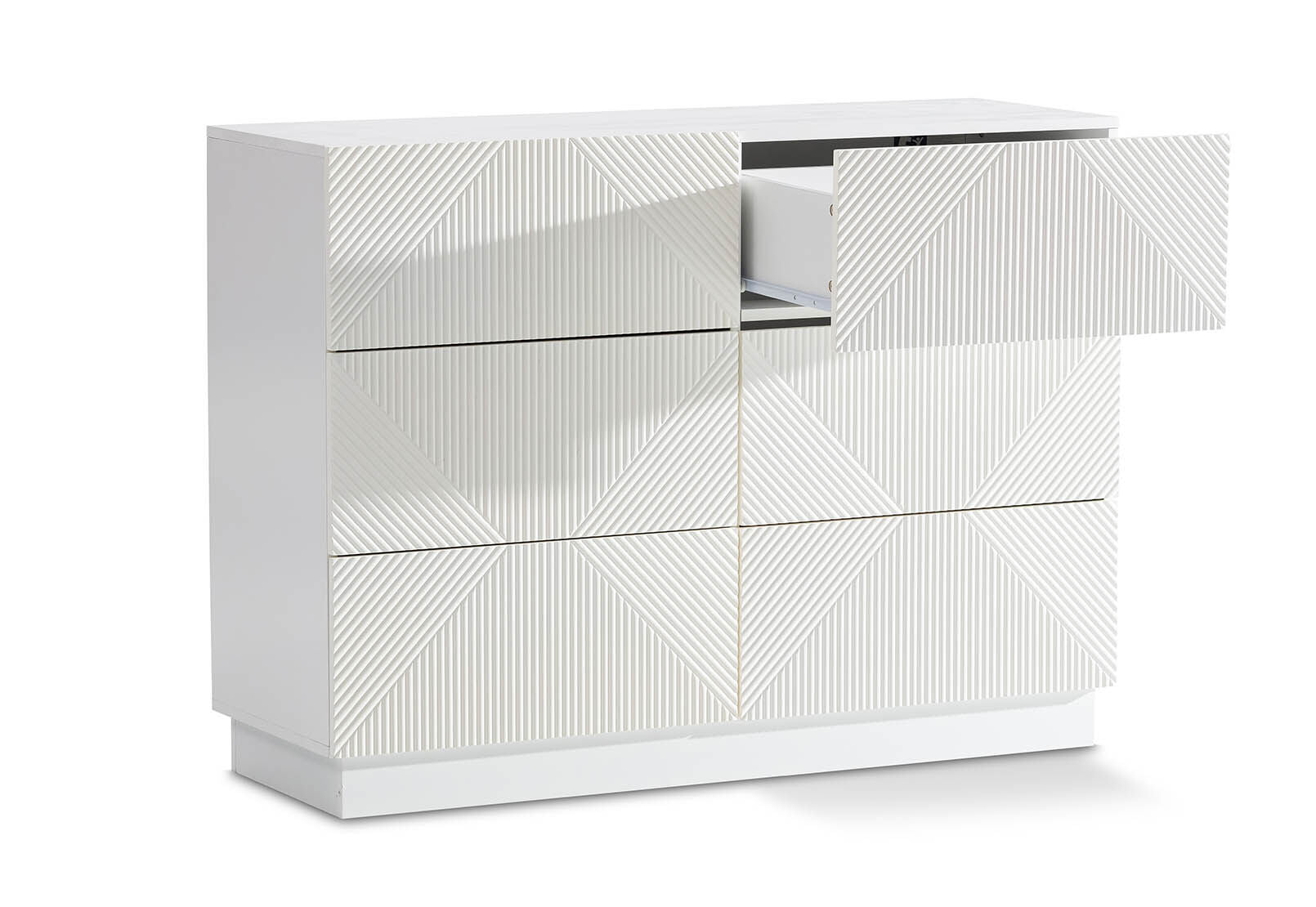 GATES WHITE 6 DRAWER DRESSER WHITE