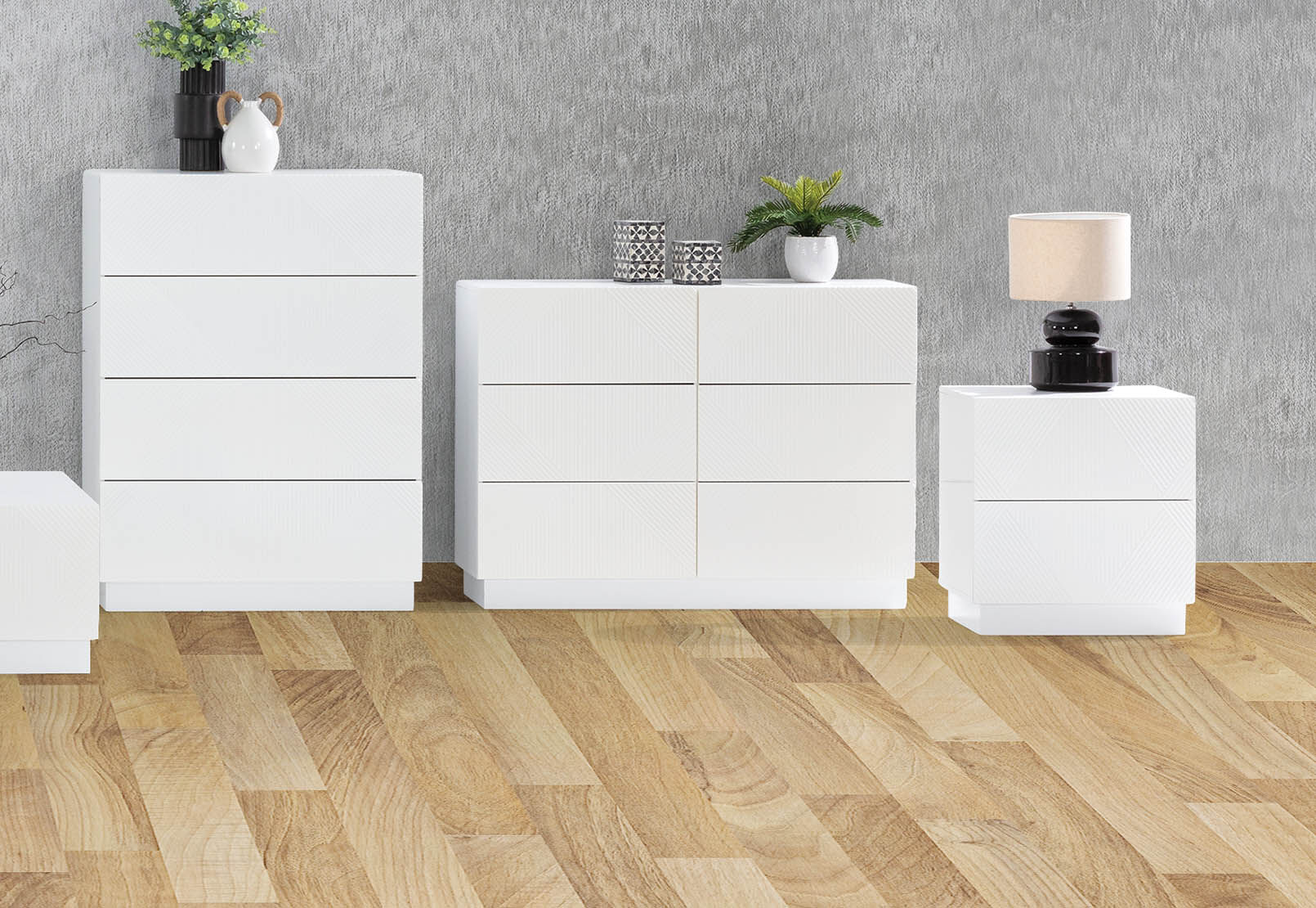 GATES WHITE 6 DRAWER DRESSER WHITE