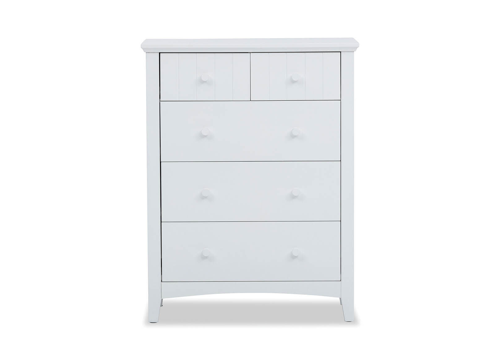 COPELAND 5 DRAWER TALL CHEST WHITE