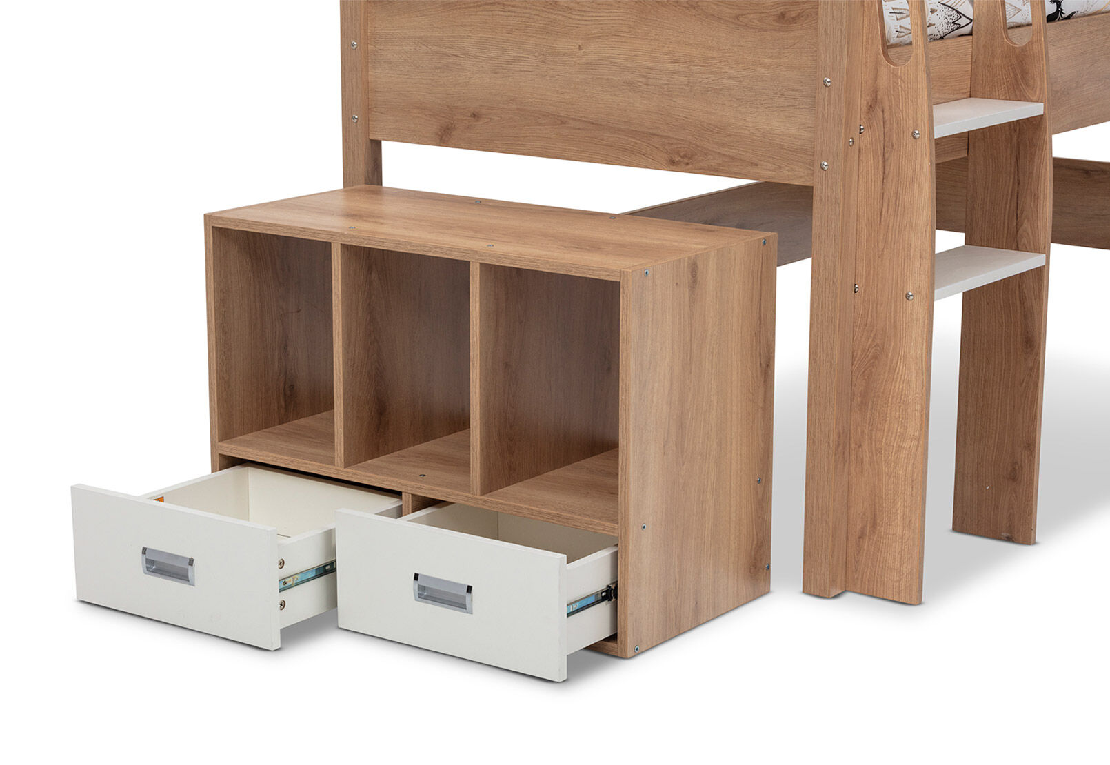 AKUNA LOFT BED WHITE/NATURAL