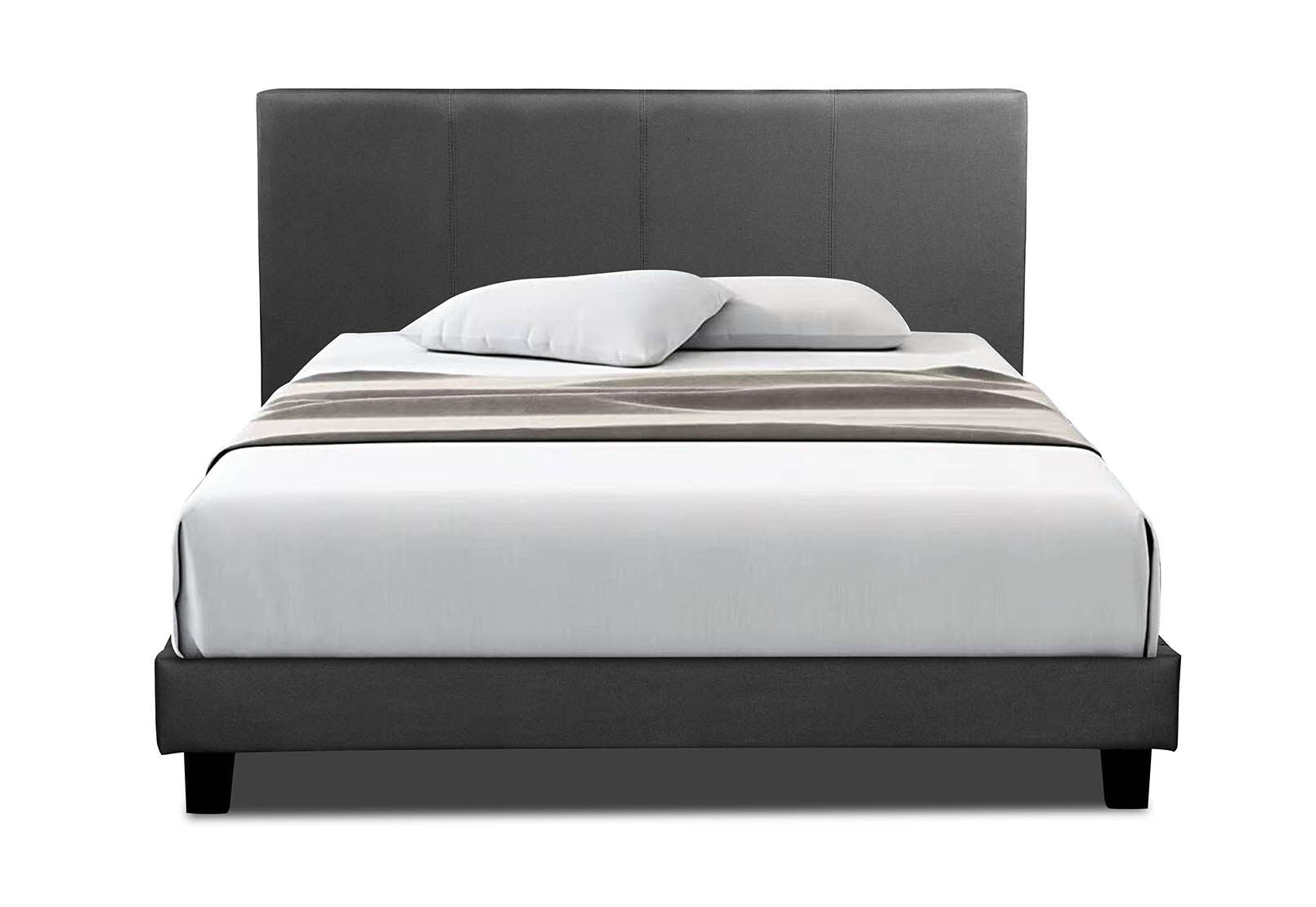 ROLLINS QUEEN BED CHARCOAL