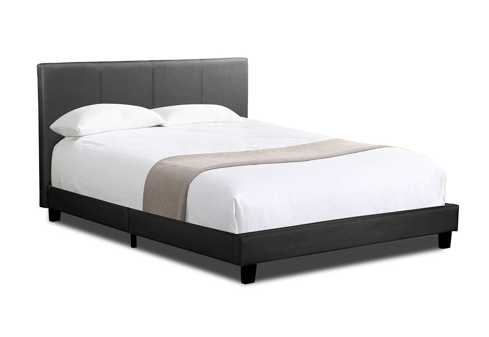 ROLLINS QUEEN BED CHARCOAL