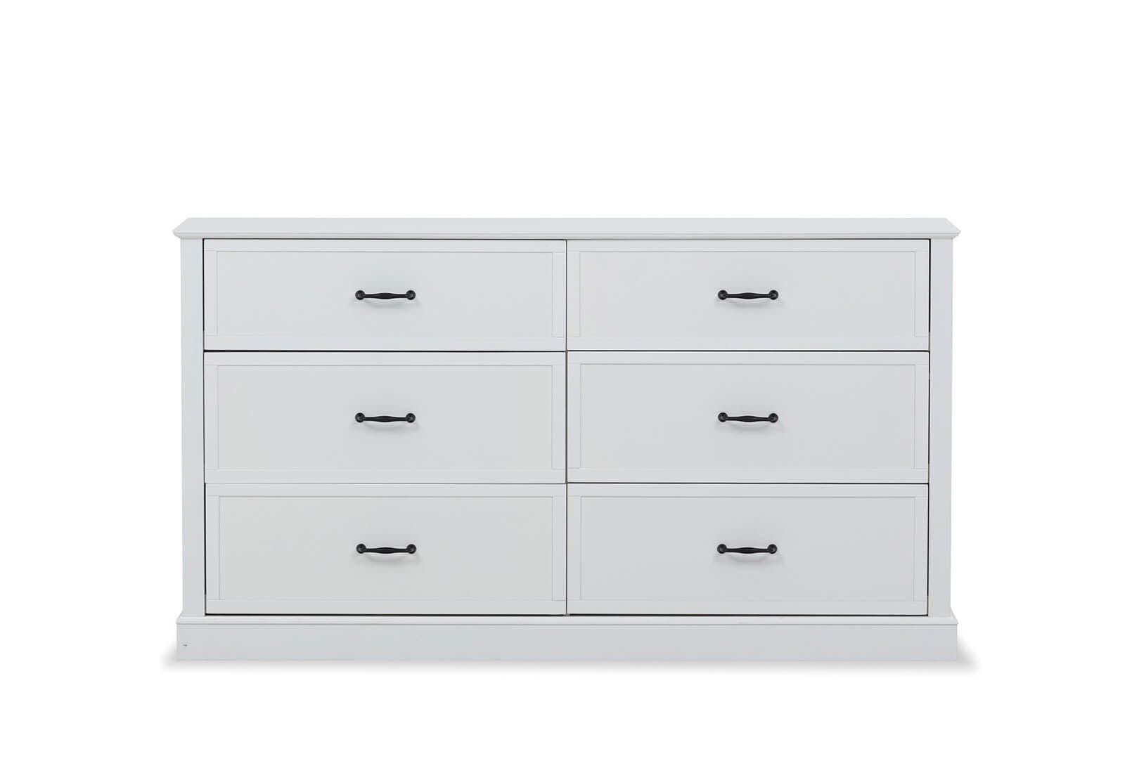 MYERS 6 DRAWER DRESSER WHITE