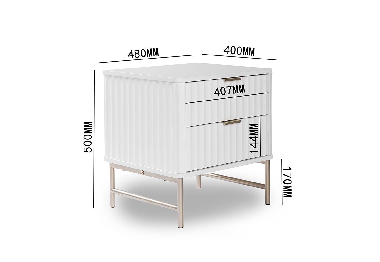 OSBORNE BEDSIDE WHITE