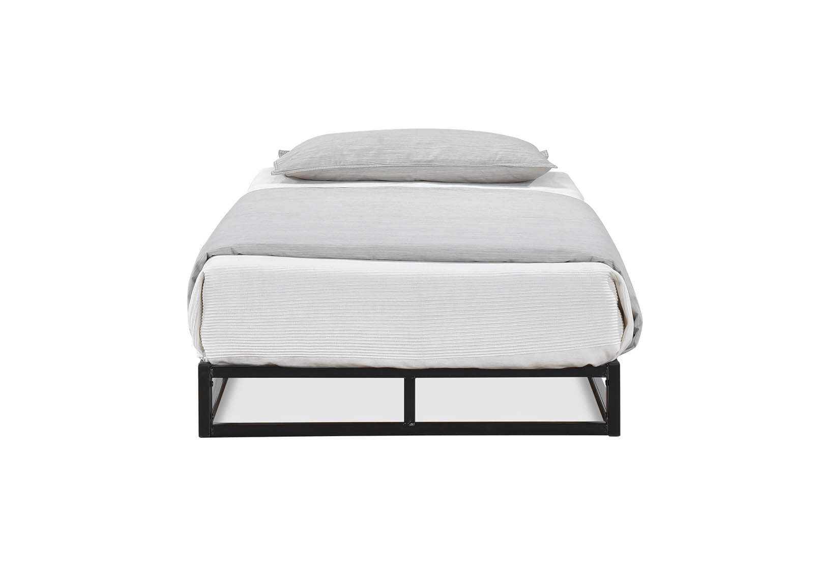PATTON LOW KING SINGLE BED BLACK