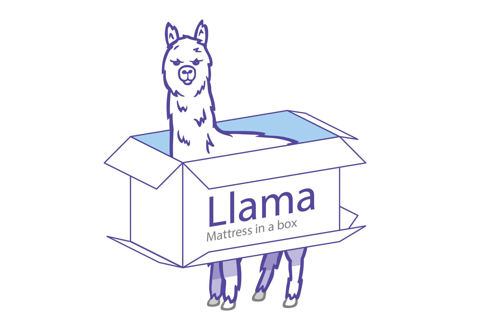 LLAMA ENCHANT KING MATTRESS WHITE