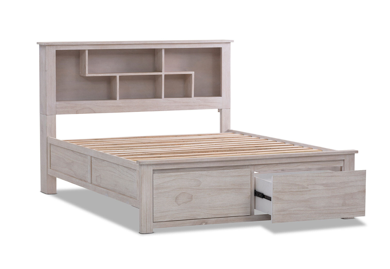 GALENE KING BED WHITE WASH