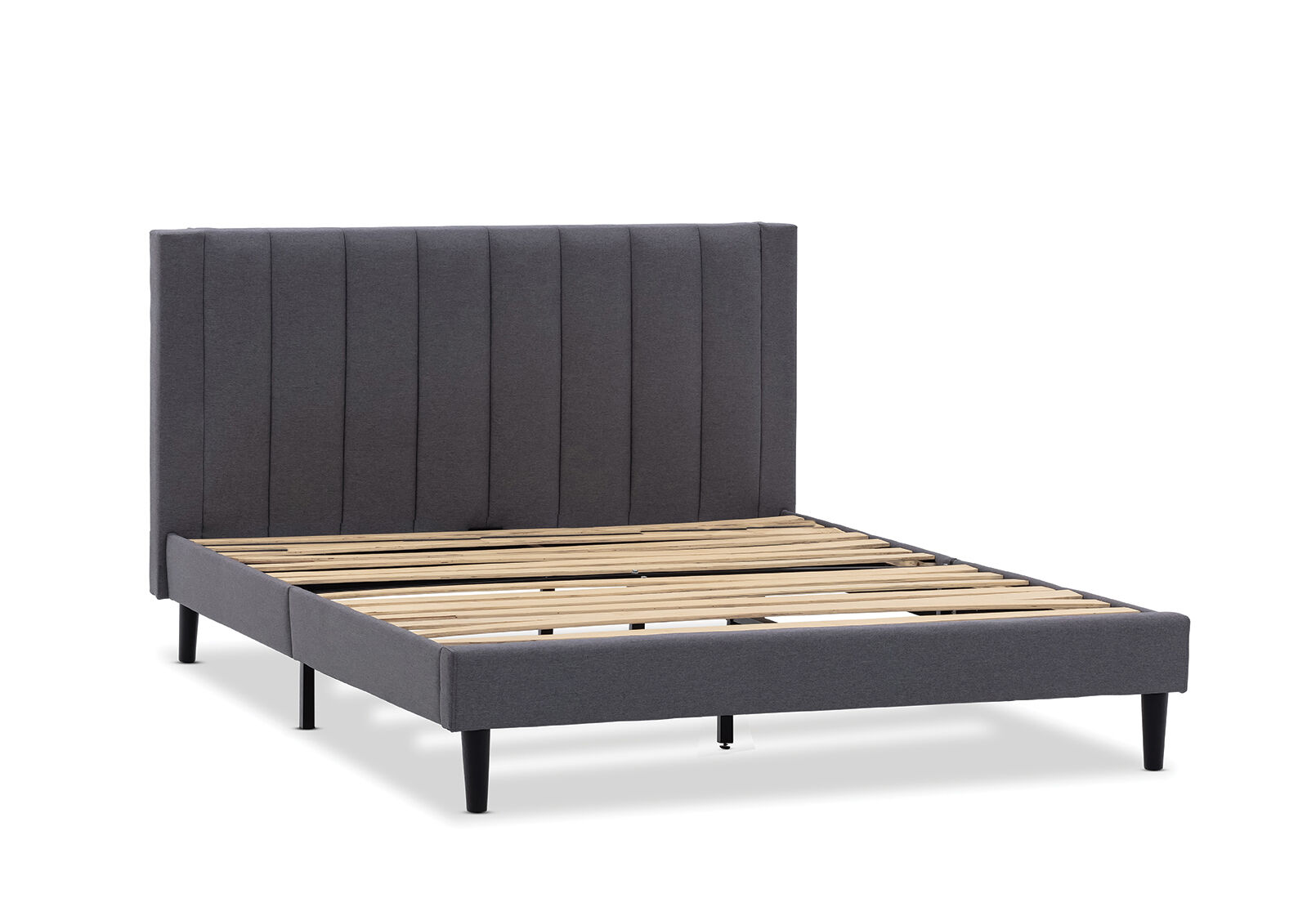 BISHOP DOUBLE BED GREY