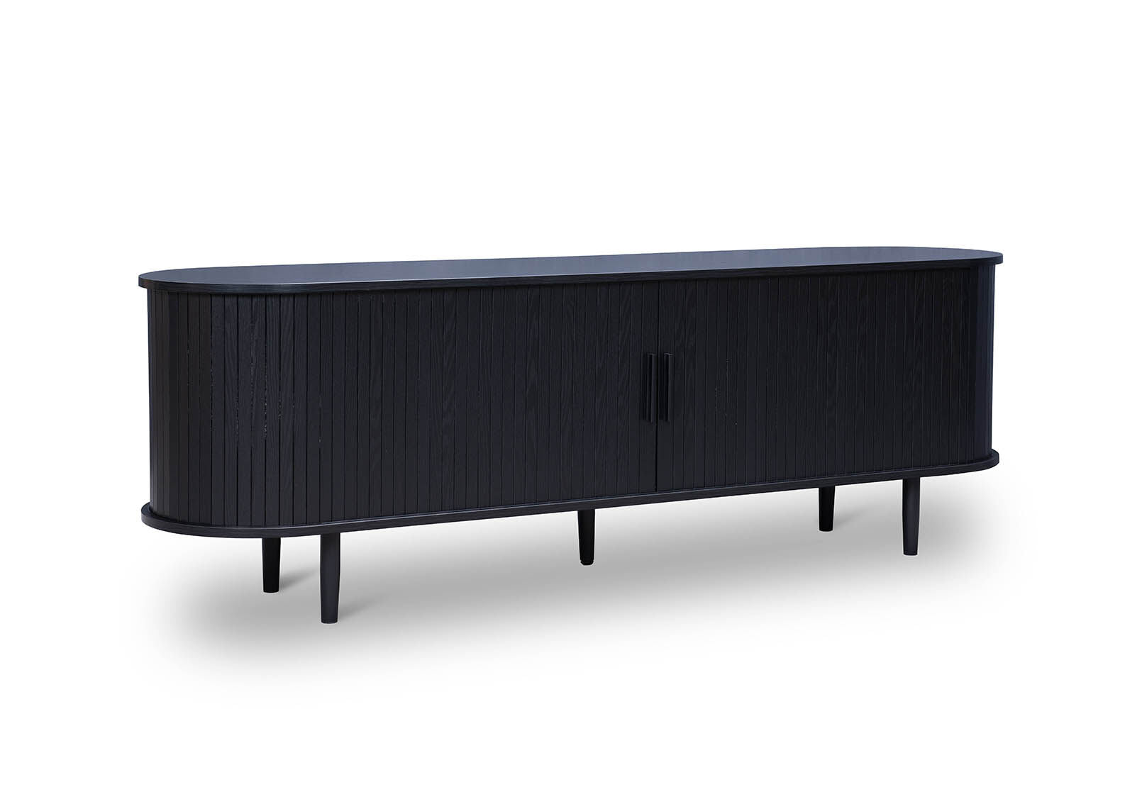 TANNER 2 DOOR BLACK ENTERTAINMENT UNIT BLACK