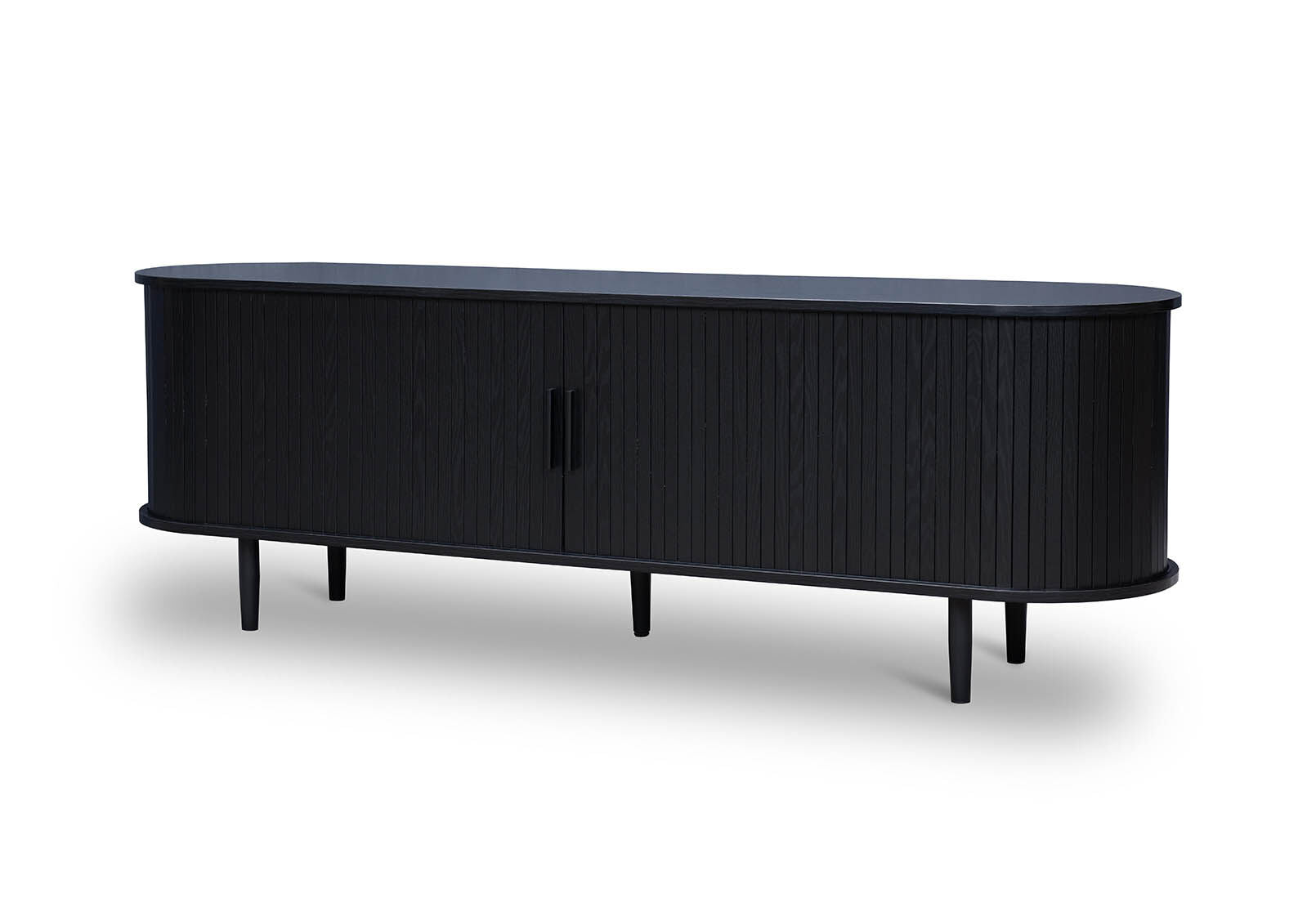 TANNER 2 DOOR BLACK ENTERTAINMENT UNIT BLACK
