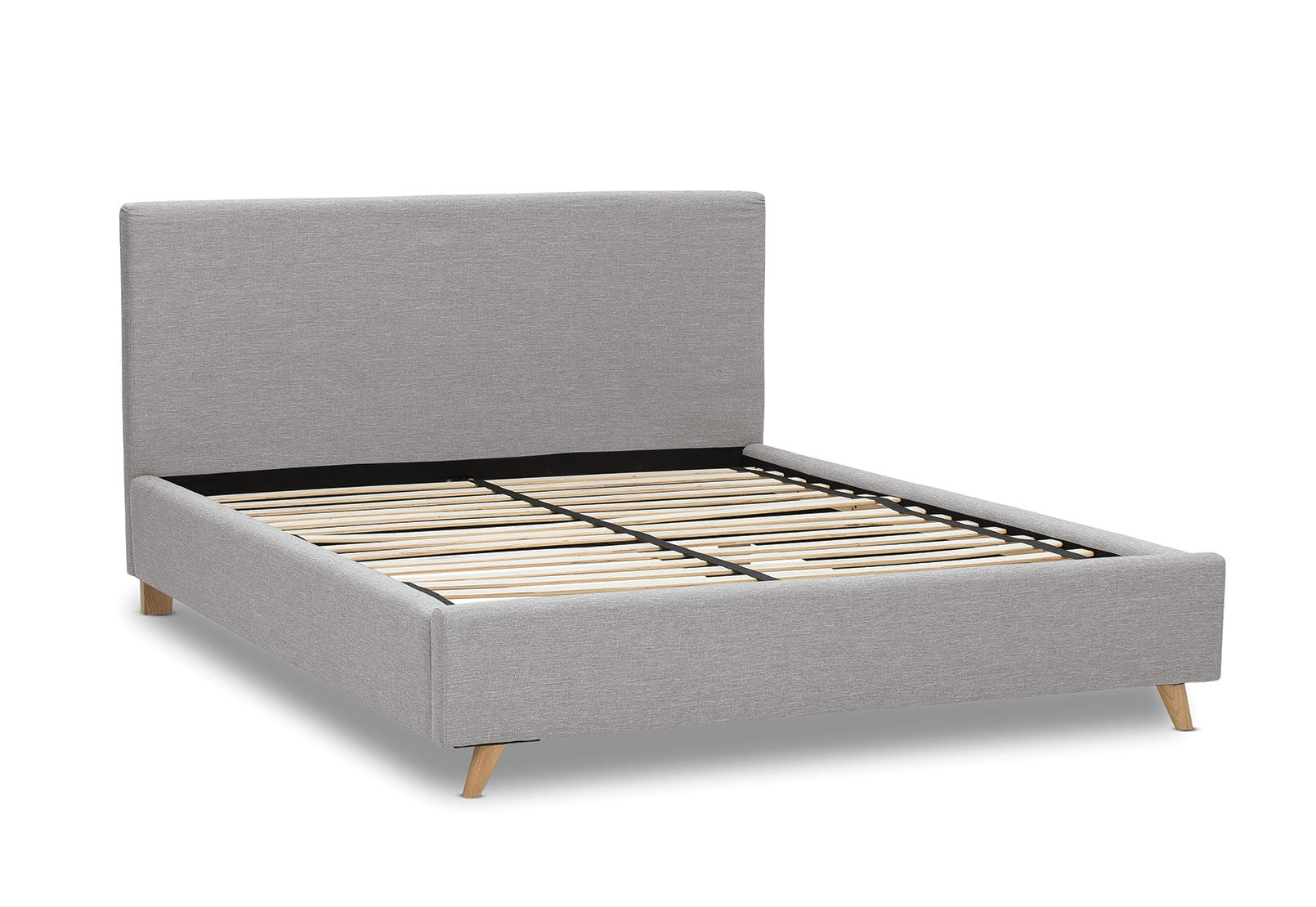 SCANDI QUEEN BED PEARL GREY
