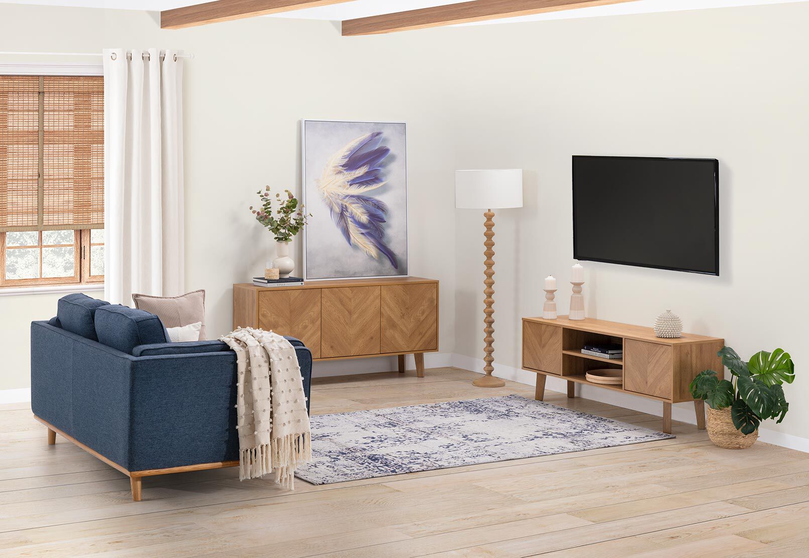 McLAUGHLIN 3 DOOR BUFFET NATURAL