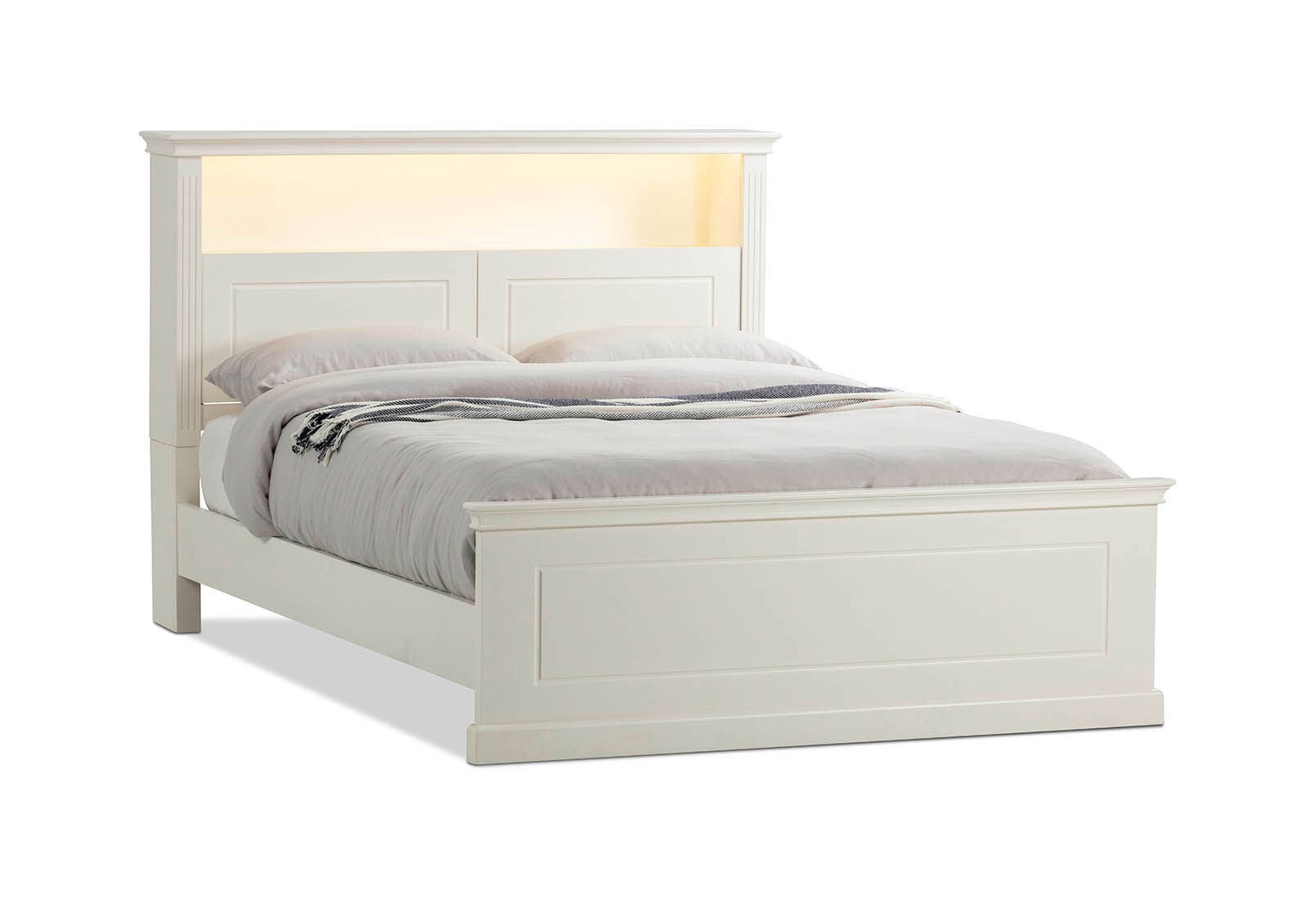 KULA QUEEN BED WHITE