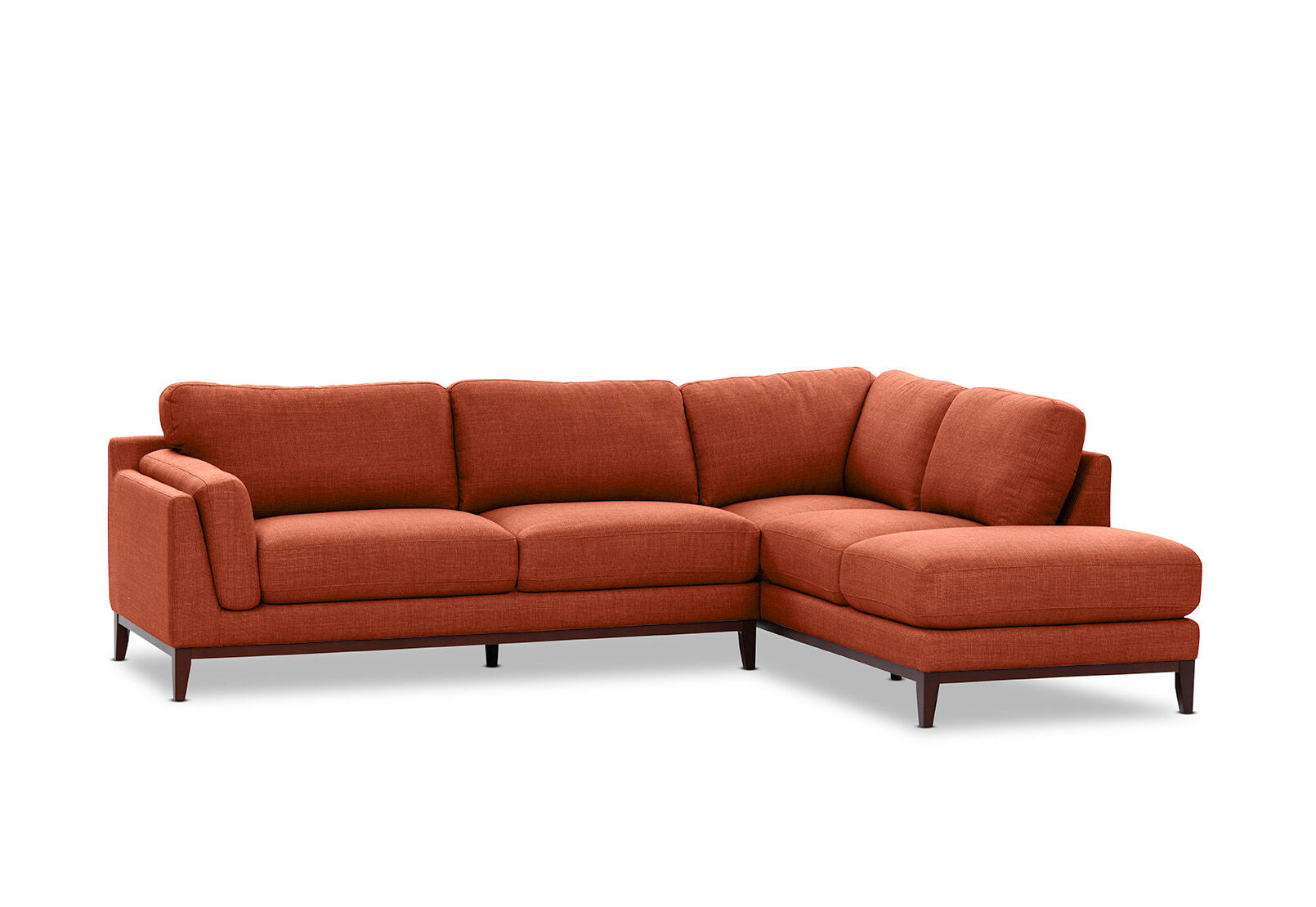 LAURIE CORNER RHF CHAISE RUST
