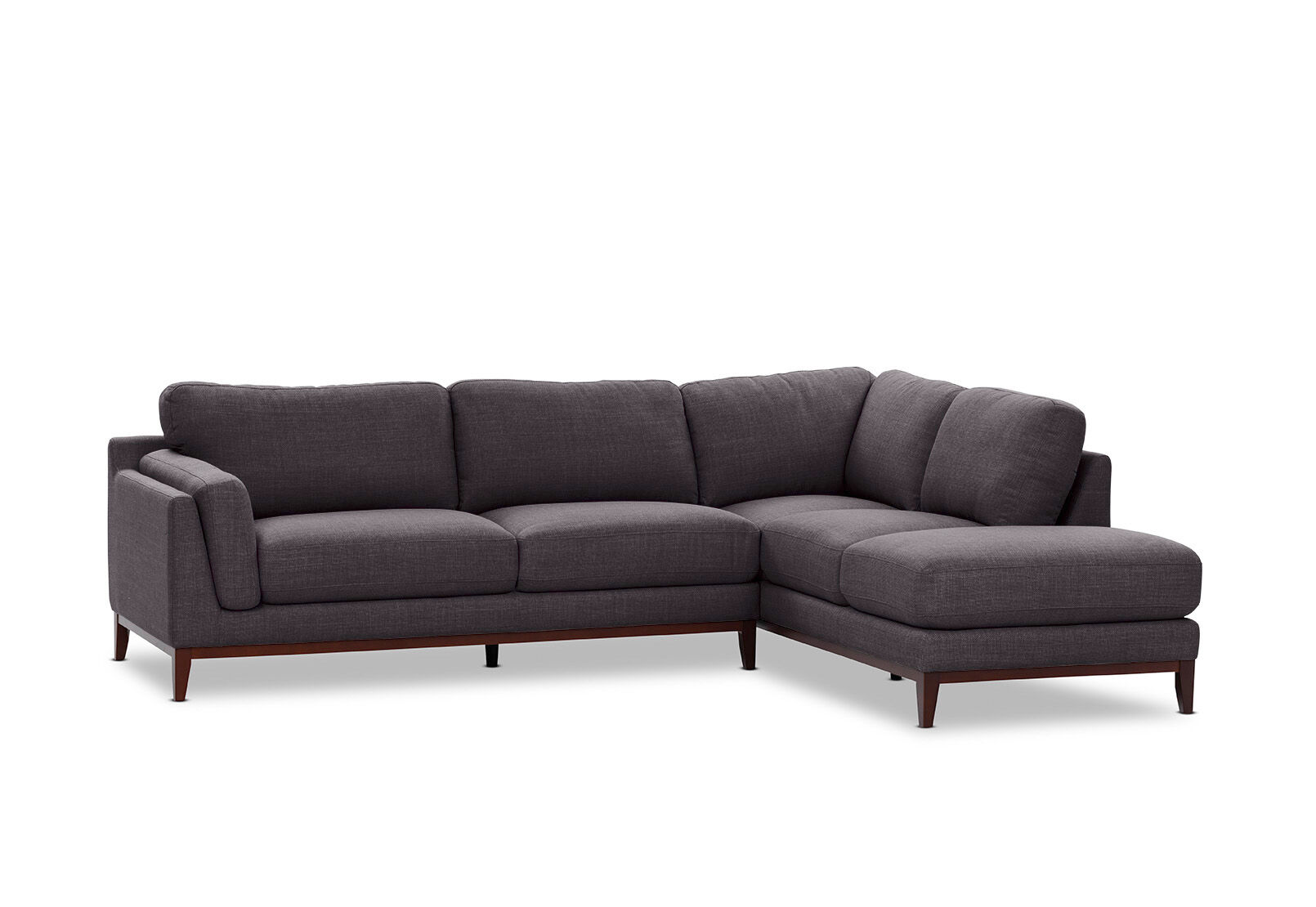 LAURIE CORNER RHF CHAISE DARK GREY