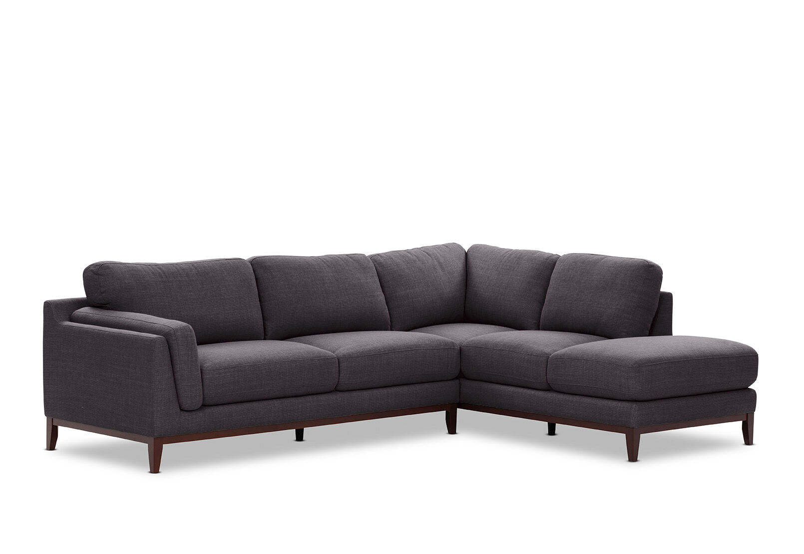 LAURIE CORNER RHF CHAISE DARK GREY
