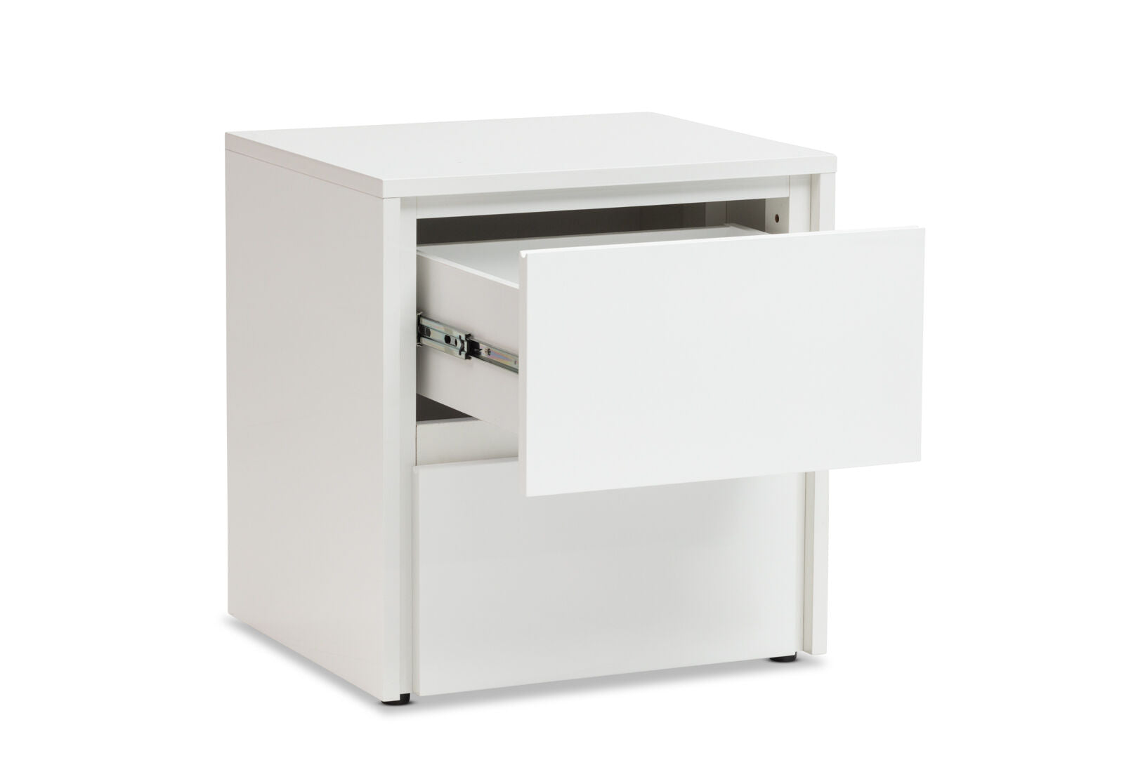 CALISTO 2 DRAWER BEDSIDE WHITE