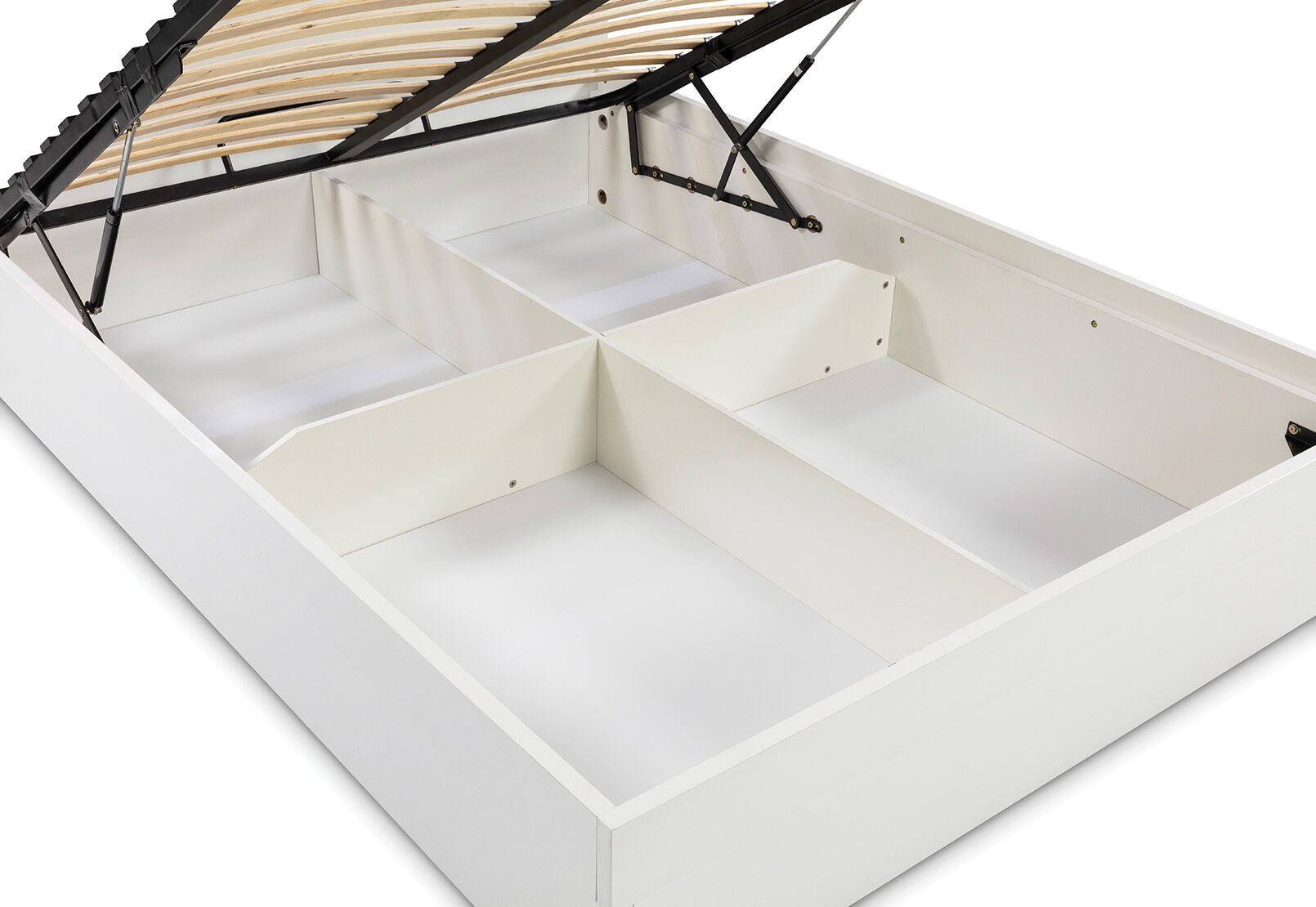 CALISTO QUEEN GAS LIFT BED WHITE
