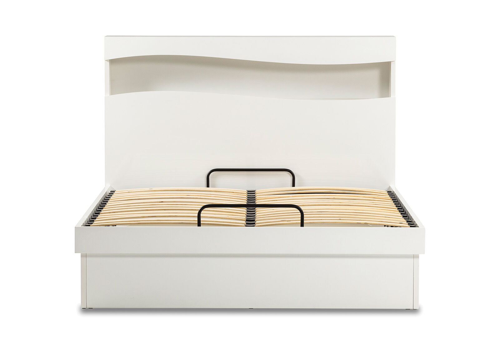 CALISTO QUEEN GAS LIFT BED WHITE