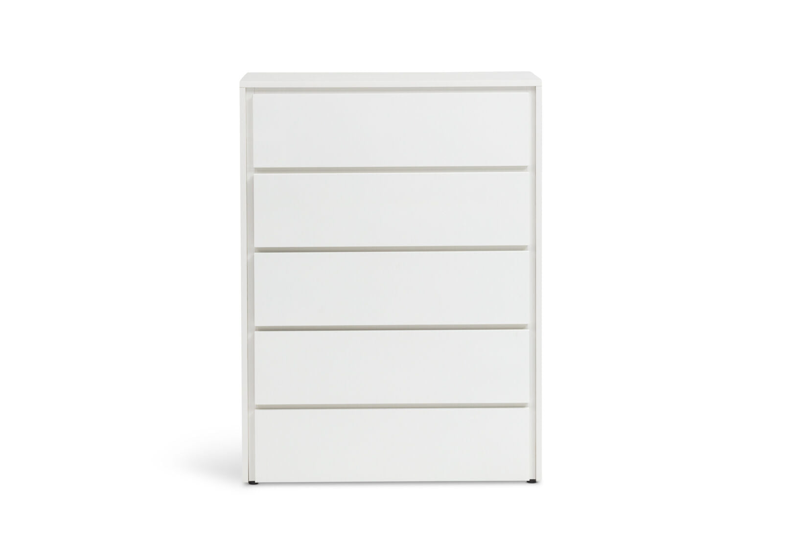 CALISTO 5 DRAWER TALL CHEST WHITE