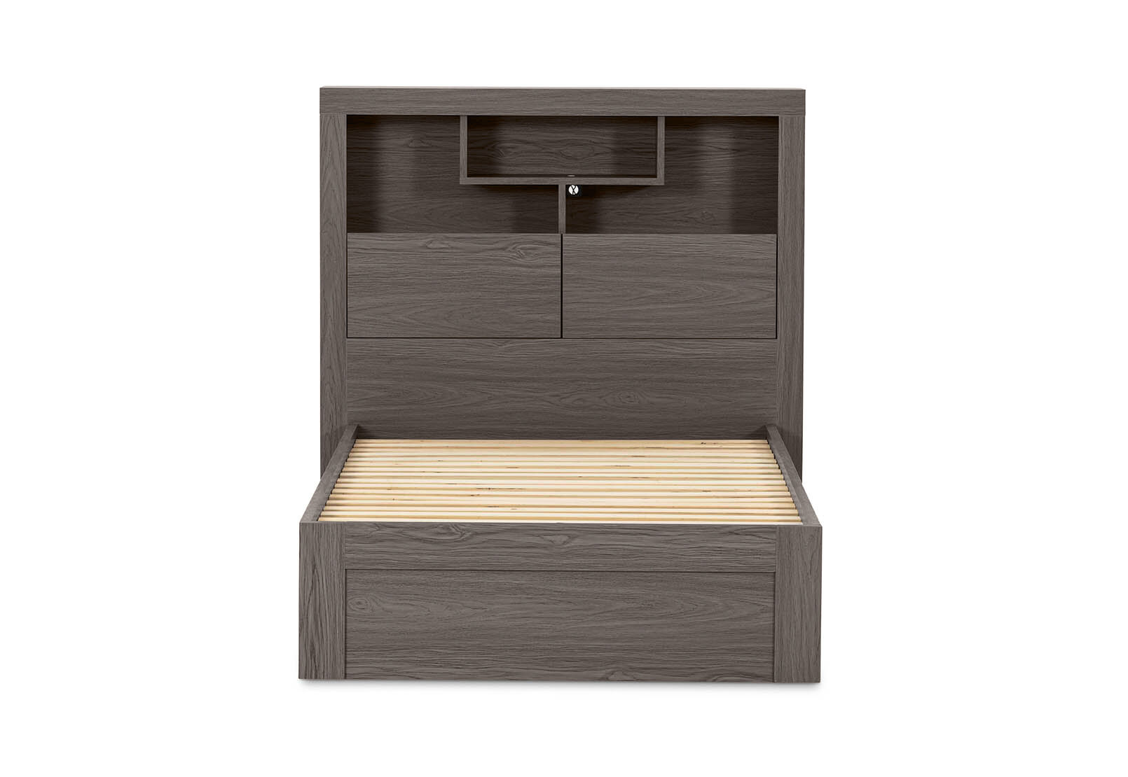 GEOVANA KING SINGLE BED GREY