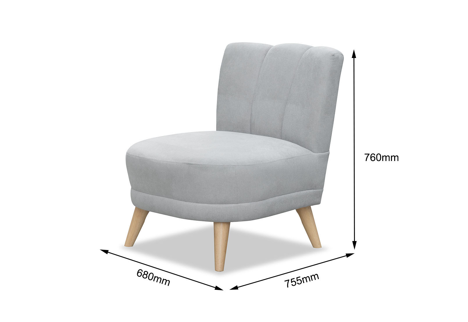 AYLESBURY ACCENT CHAIR GREY