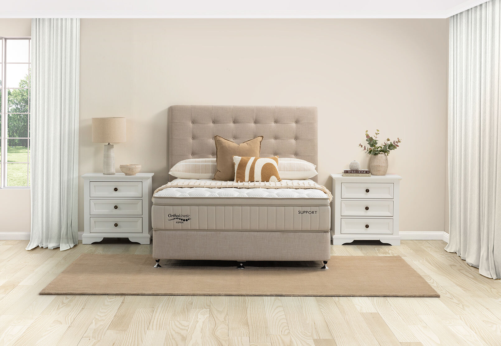 ORTHOKINETIC ASPEN SUPPORT KING MATTRESS BEIGE