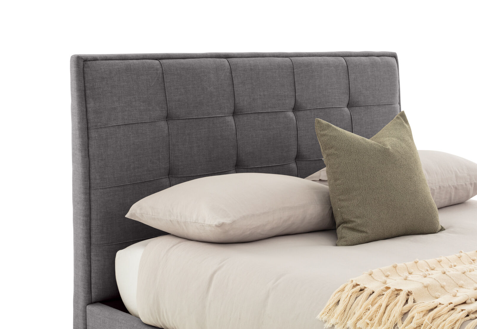 VAUGHN DOUBLE BED DARK GREY