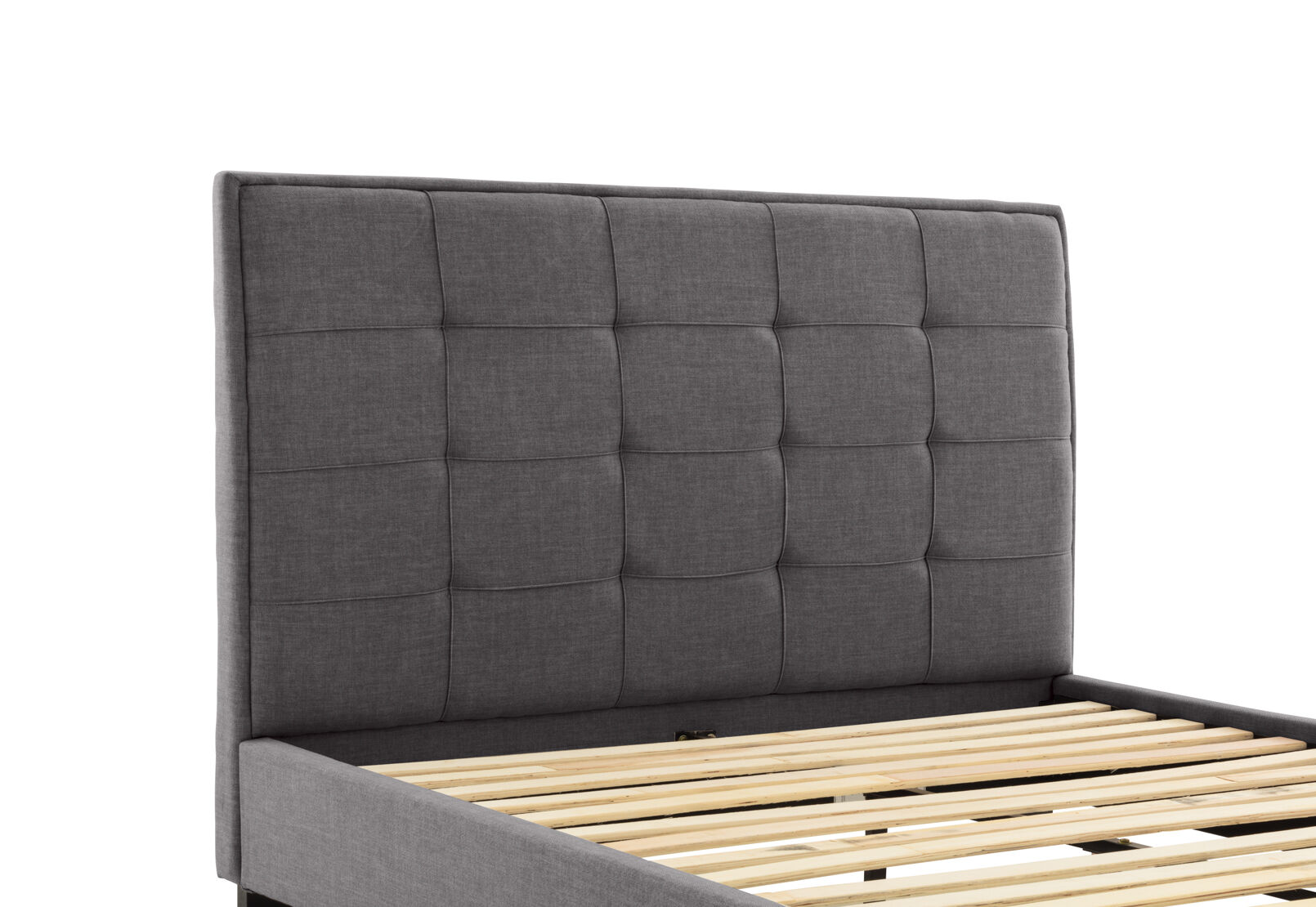 VAUGHN DOUBLE BED DARK GREY