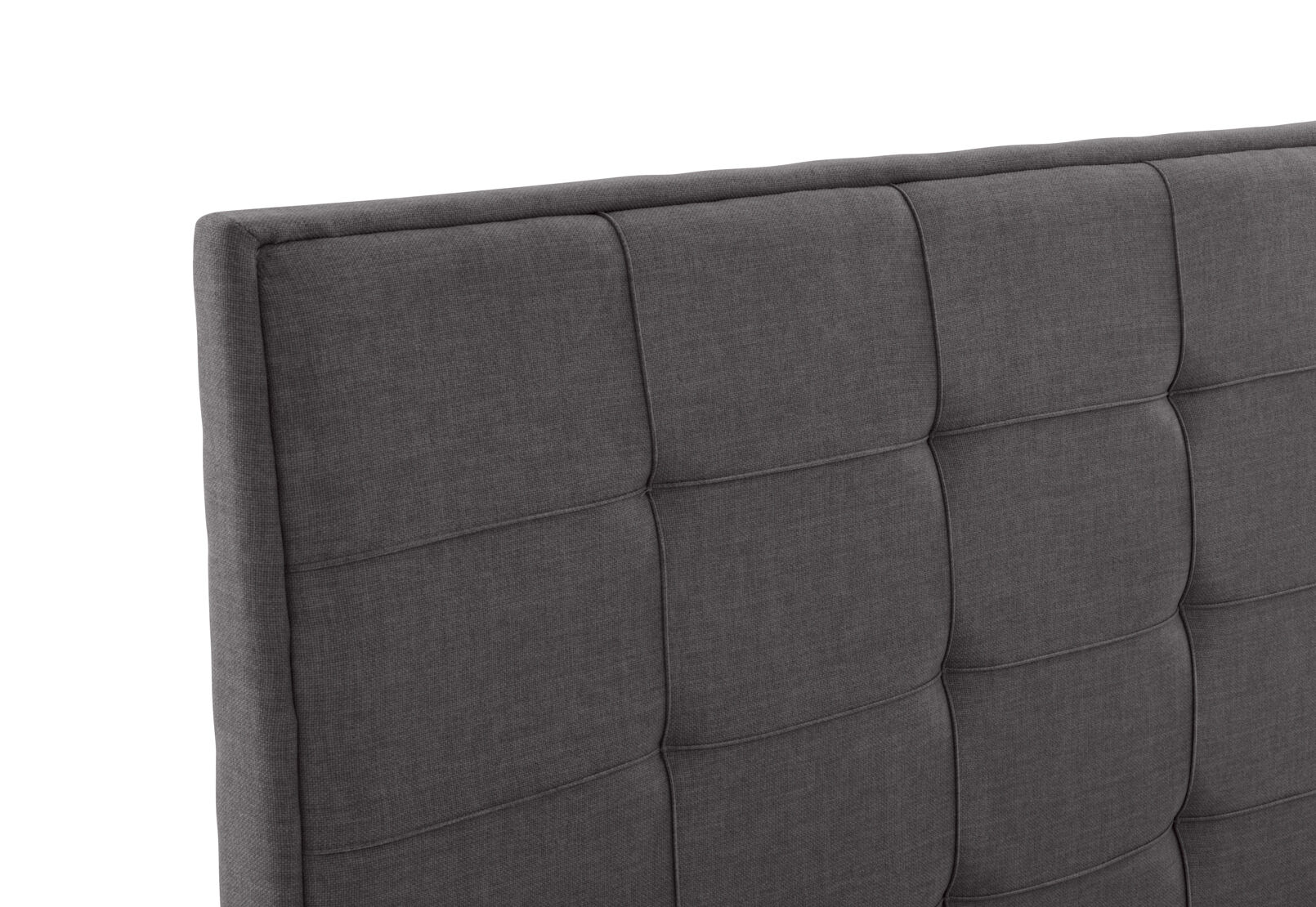 VAUGHN DOUBLE BED DARK GREY