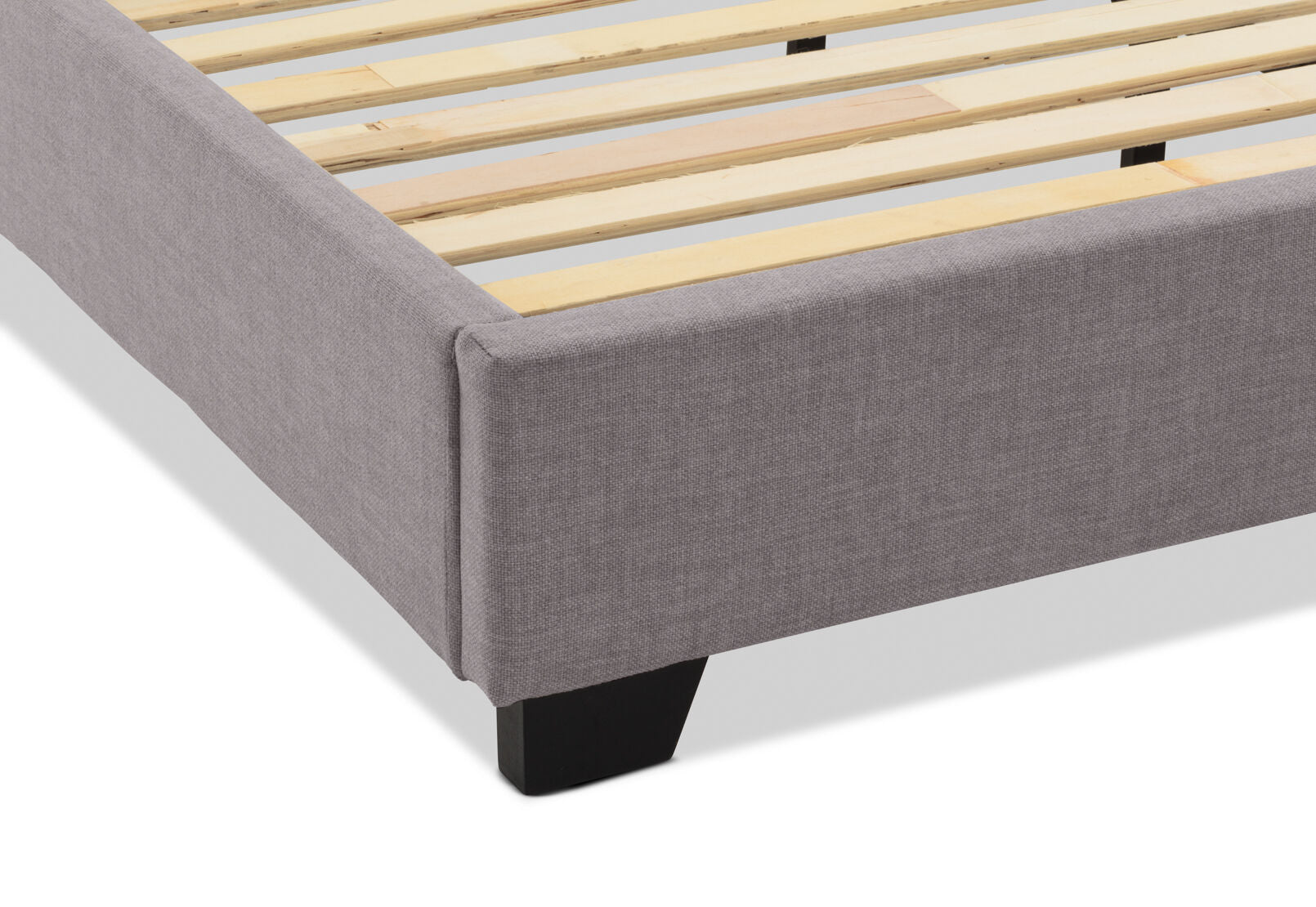 VAUGHN KING BED LIGHT GREY