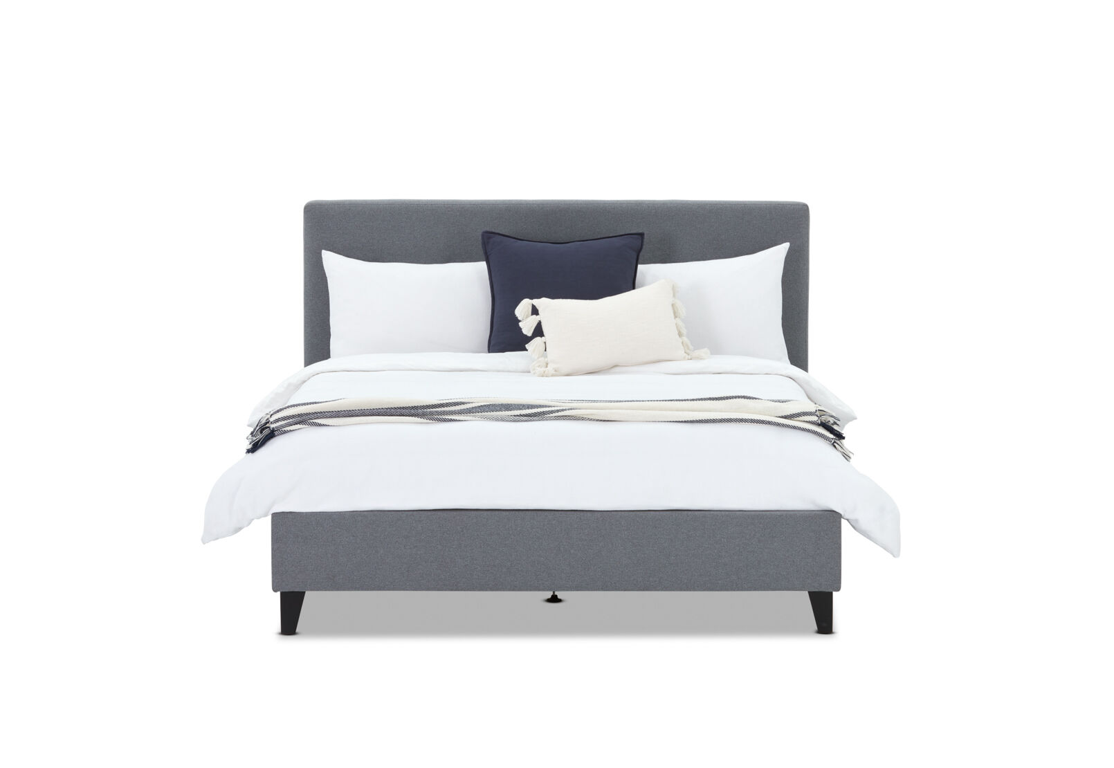 JESSALYN DOUBLE BED DARK GREY