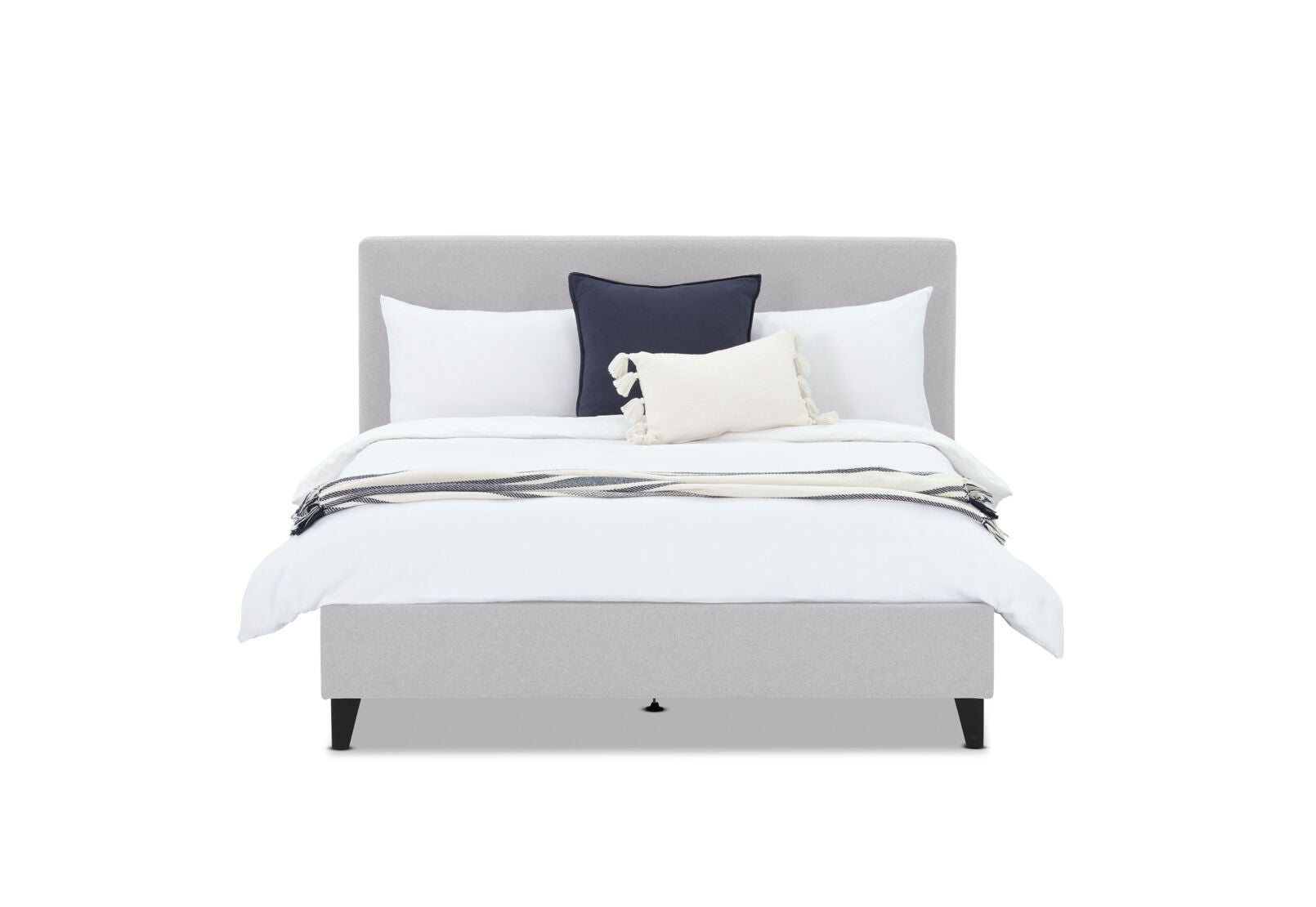 JESSALYN KING BED LIGHT GREY