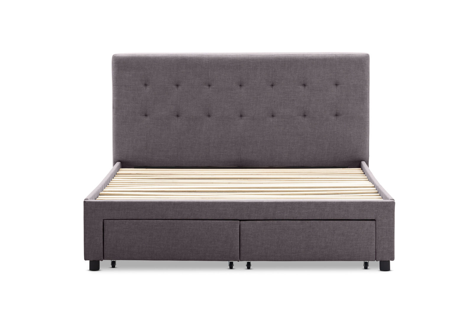 CATARINA QUEEN BED DARK GREY