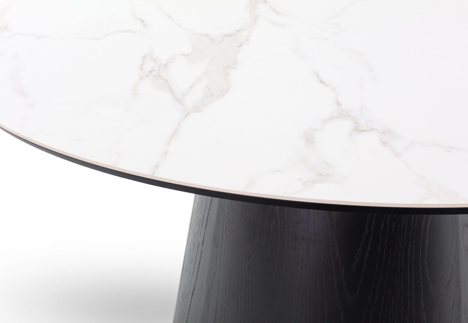 THANOS 1600 CERAMIC DINING TABLE BLACK/MARBLE