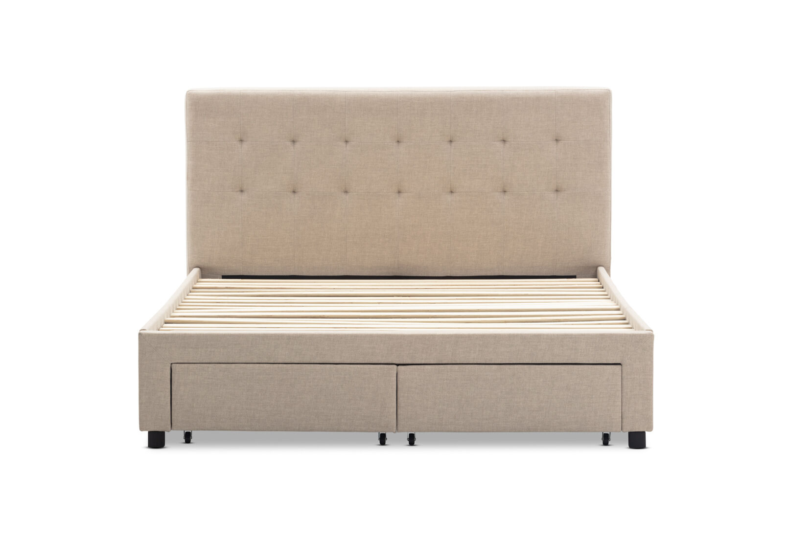 CATARINA DOUBLE BED BEIGE