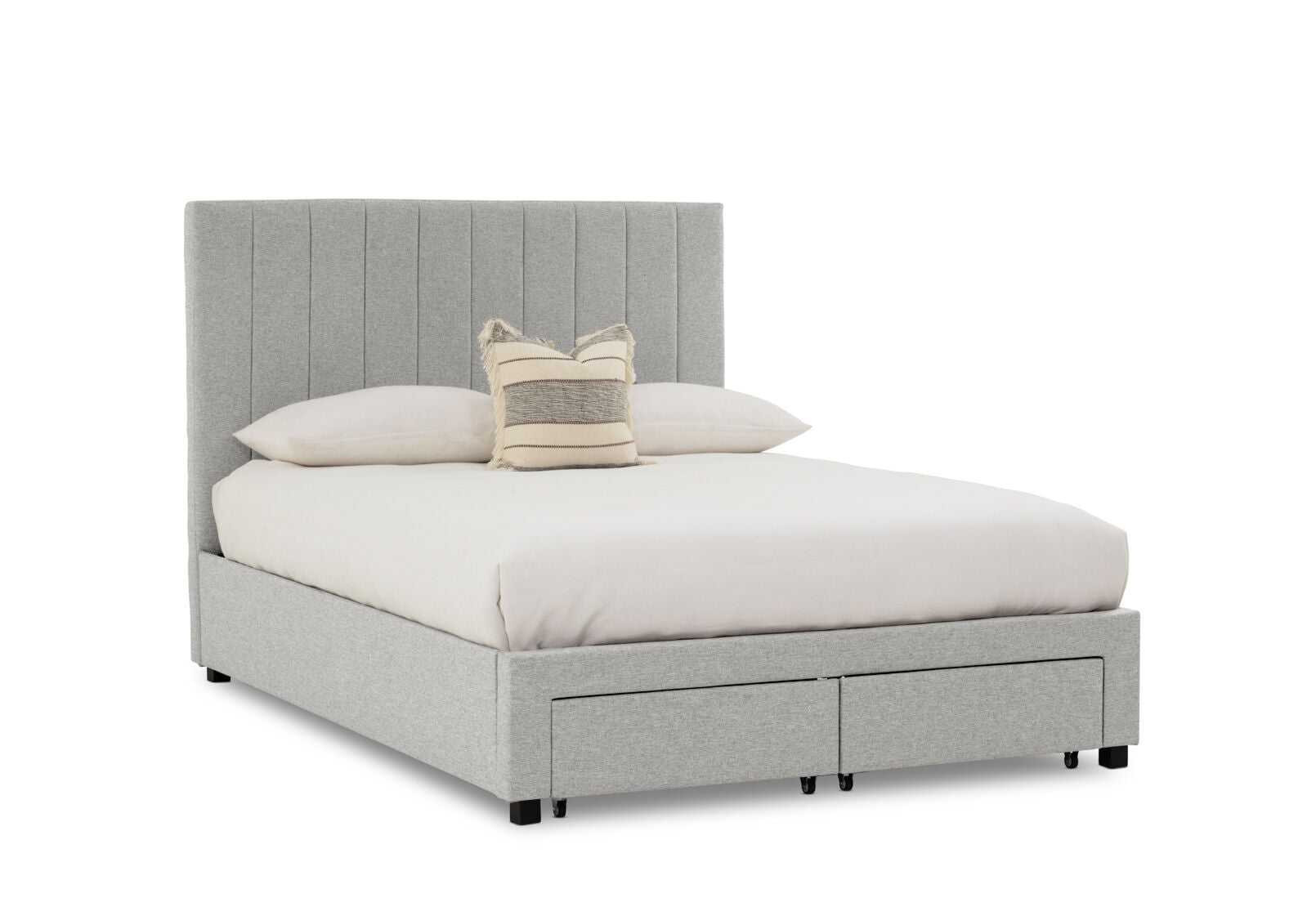 CORBIN QUEEN BED GREY
